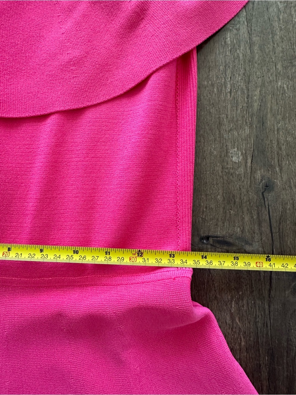 Eliza J Hot Pink Ruffle-Trim Fit & Flare Knit Dress - Picture 7 of 8